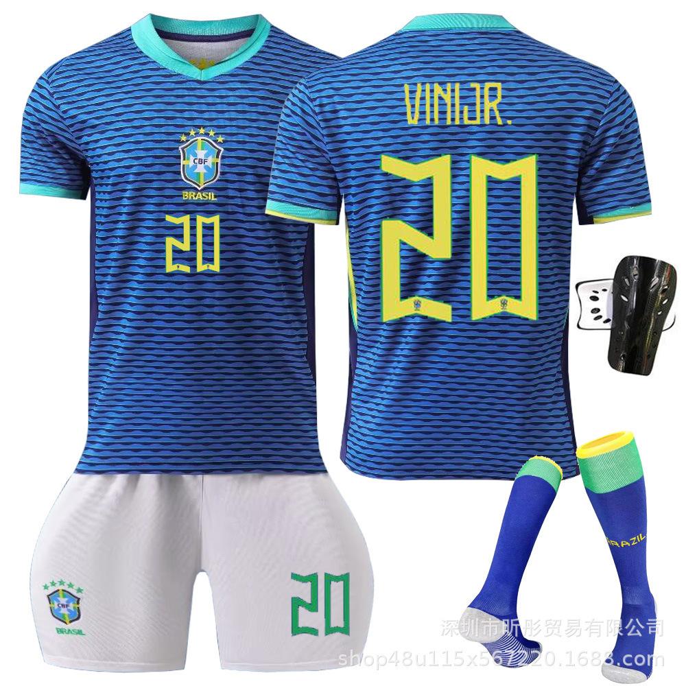 2024 Brazil Away Jersey Neymar Vinicius Adult Children Student Training Suit Men's and Women's Jerseys