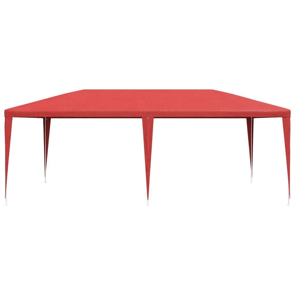 Red Party Tent 600 X 300 X 255 Cm PE and Steel