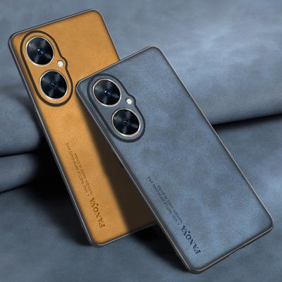 Schapenvacht PU leren telefoonhoesje voor Huawei Nova 11i 11 Pro siliconen schokbestendige bumper achterkant voor Nova 11 10 SE bumper shell
