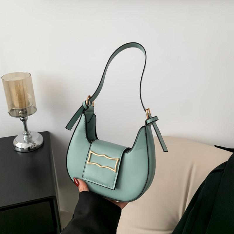 Сумки сумки женские новые модные универсальные сумки через подмышку полумесяца нишевые — фото 14