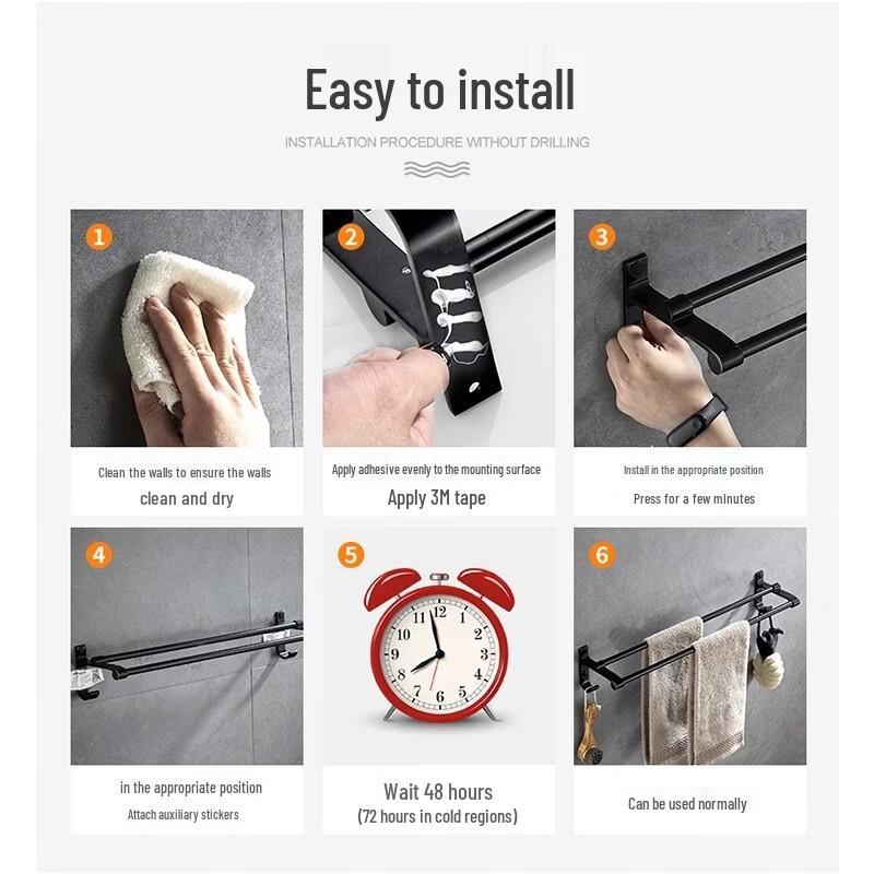 Youshu Wall-Mounted Towel Rack