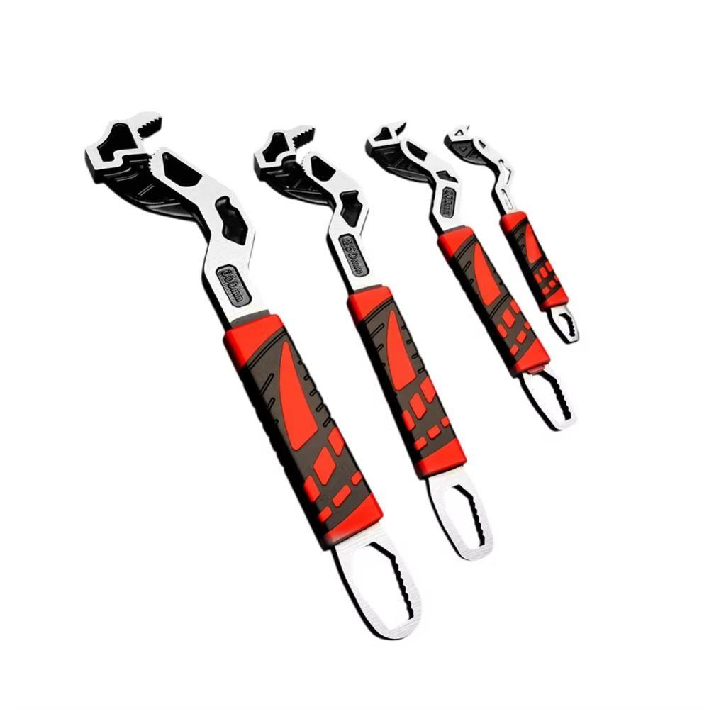 Stainless Steel Self Locking Wrench Quick Snap Anti-slip Adjustable Wrench Household Maintenance