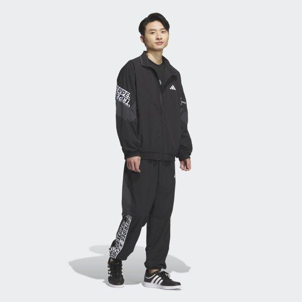Adidas Wording Pack Loose Fit Mesh Lined Woven Jacket Ka1265