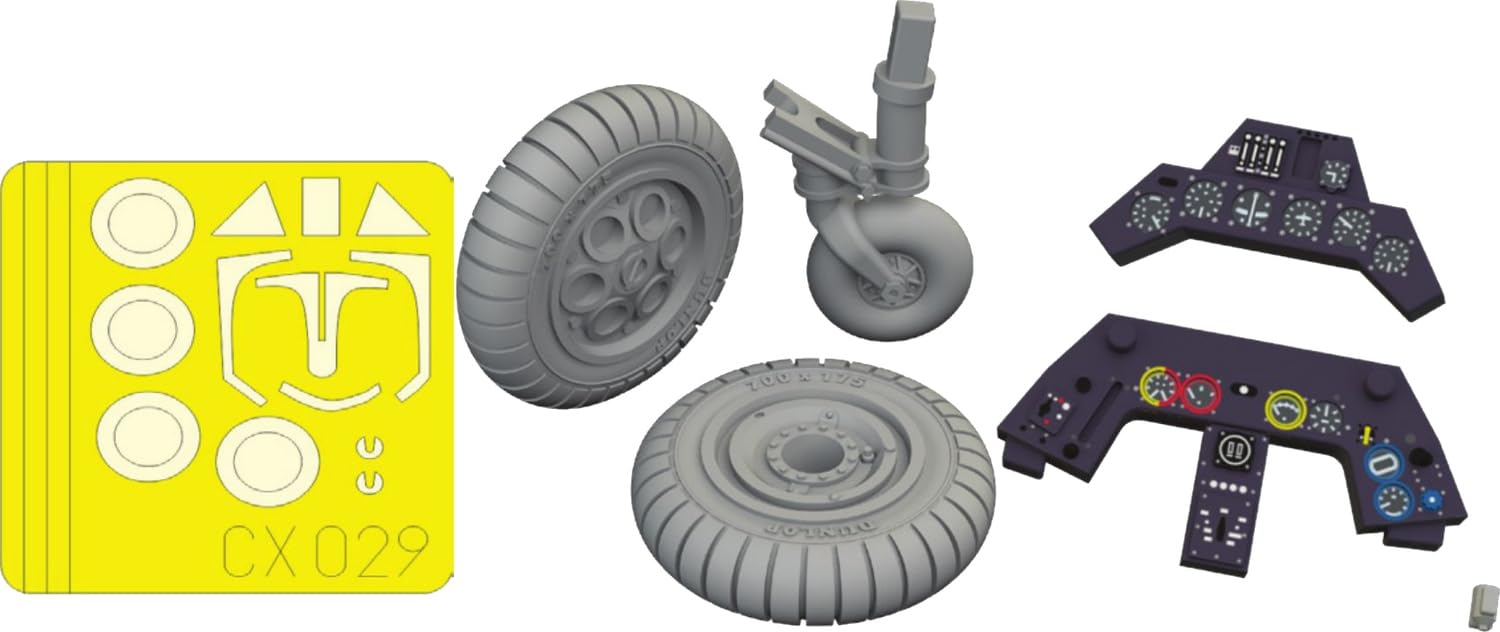 

Eduard 1/72 Scale LookPlus Fw190A-3 Instrument Panel with Parts Set (for Tamiya) Plastic Model Kit Parts EDU674043 (Airplane)