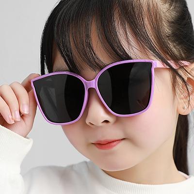 Classic Sunglasses Fashion Trendy Style Square Shape Frame PC Goggles Children Sunglasses UV400 Protection Sunglasses Glasses