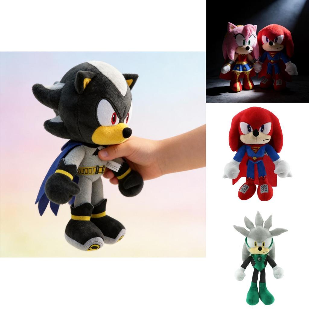 Sonic Super League Stuffed Animal With Short Plush For Playroom Decor And Gifts