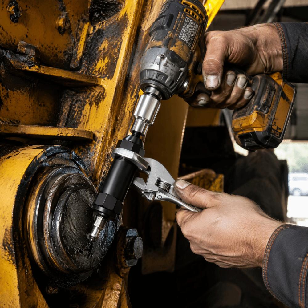 High-Strength Zinc Zinc Alloy Grease Fitting Unclogging Tool Fitting Cleaner Truck Maintenance
