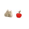 Hugging Pear Book Stand Ceramic Bookend Fine Workmanship Bookshelf Ornament Statue