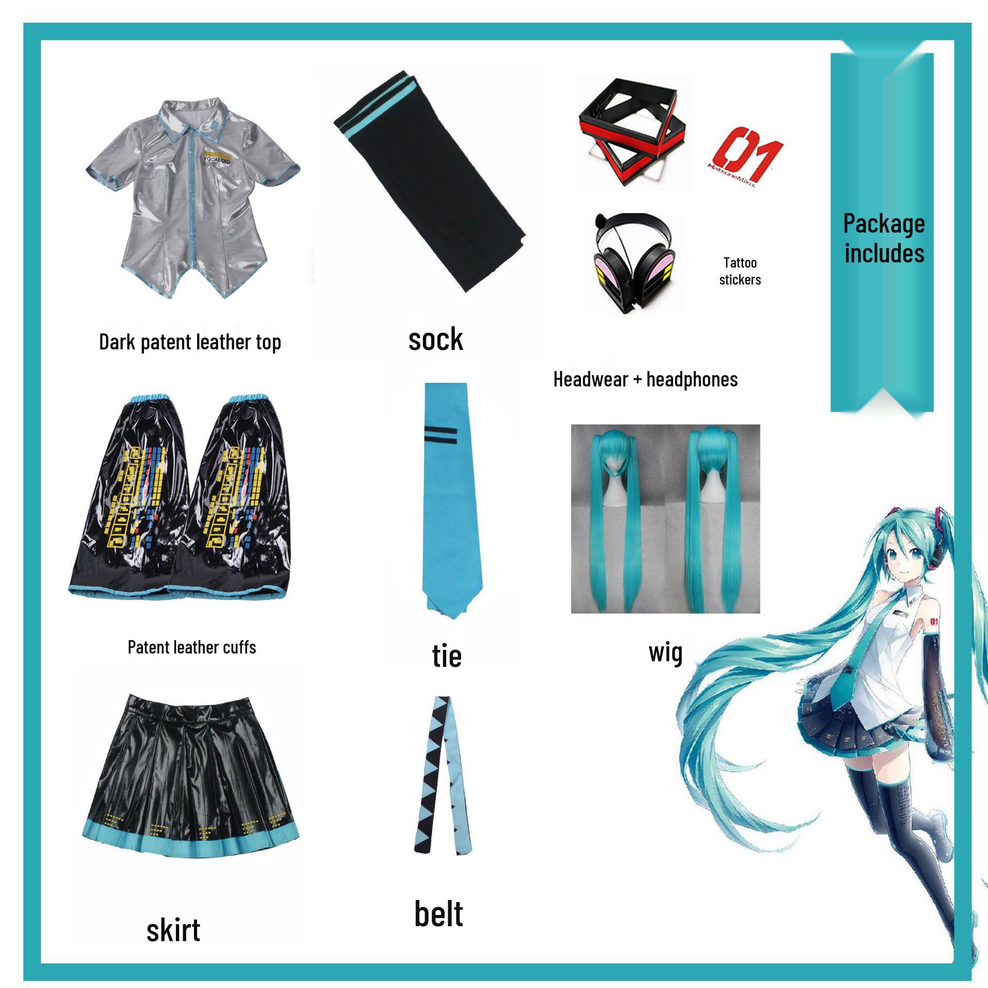 

Лакированный кожаный костюм для косплея CY Medium