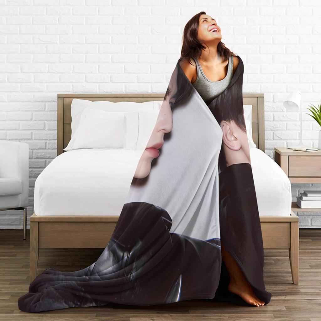 Zhang Linghe Flannel Blanket Super Soft Bedding Throws for Living Room Airplane Travel Print Bedspread Sofa Bed Cover