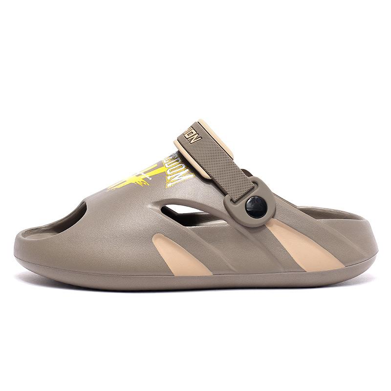 Summer Men's EVA Dual-purpose Slippers Platform Open Toe Sandals Home Leisure Slides for Couple Men's Outdoor Beach Sandals 2025