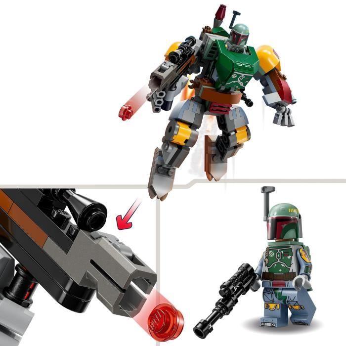 LEGO® Star Wars 75369 Le Robot Boba Fett, Figurine À Construire Avec Blaster Lance-Tenons Et Jetpack
