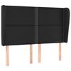 VidaXL Headboard with Ears Black 147x23x118-128 Cm Faux Leather3117906