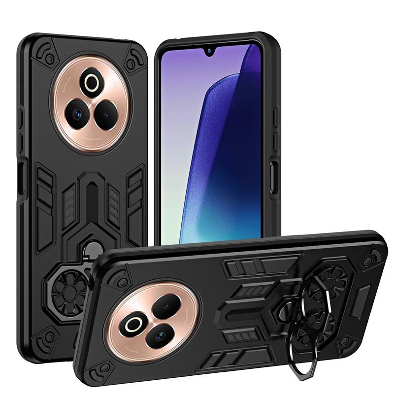 Military Armor Case For Realmi 14 Pro Plus 5G Protective Cover 360° Ring Magnetic Holder Shell Coque Fundas 2 IN 1 Back Cover