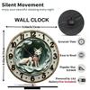 Intentional Living 25x25cm Wood Wall Clock Symbol of Slower Pace