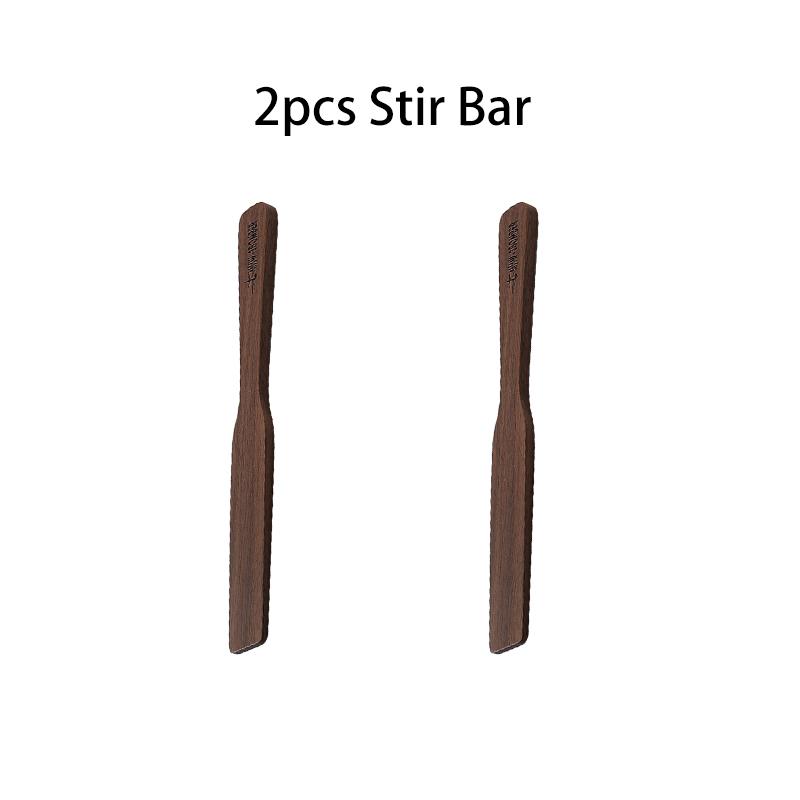 MHW-3BOMBER Durable Walnut Stirrers Vintage Solid Wood Textured Coffee Stirrers Exquisite Home Barista Kitchen Accessories