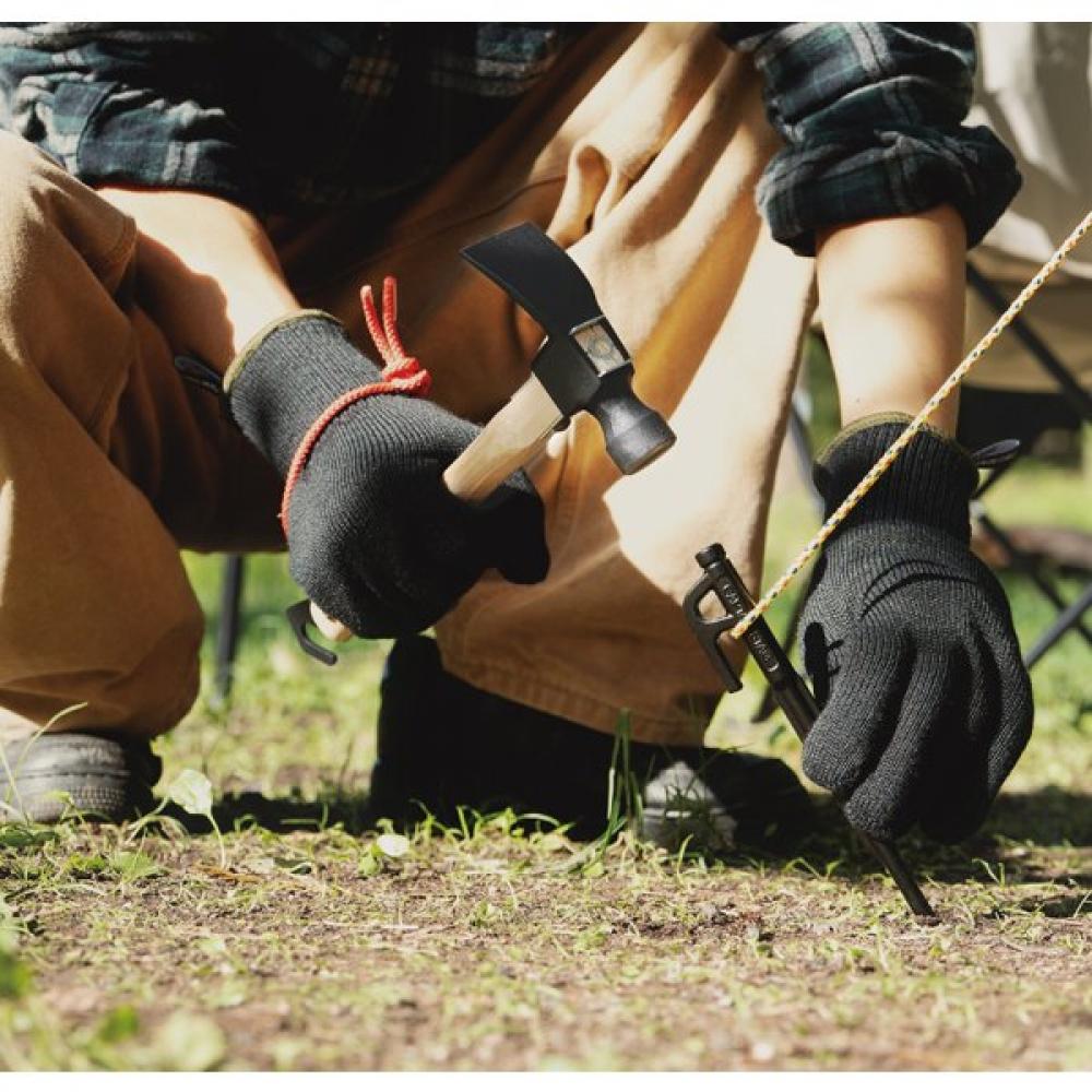 Captain Stag Ug 3312 [heat Resistant Flame Retardant Glove With Silicone Grip Strap  Black]