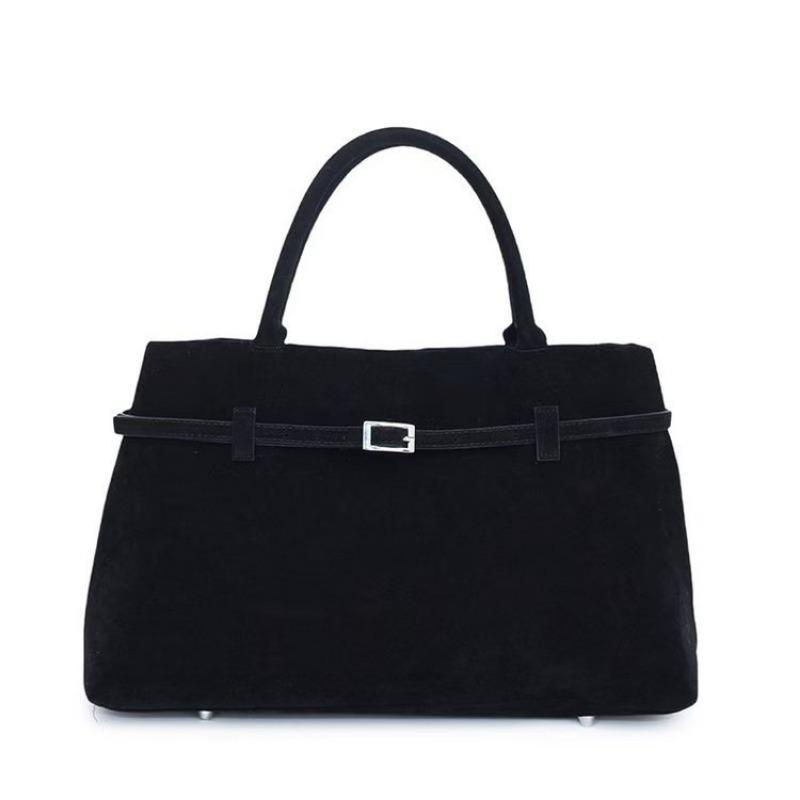 Autumn and Winter Retro Matte Leather Portable Tote Bag Women's New Trendy Large-capacity Commuter Shoulder Bag Underarm Bag