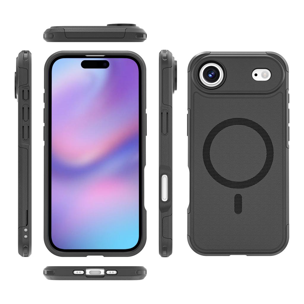 For iPhone 17 Air Case Compatible with MagSafe PC+TPU Anti-drop Phone Cover