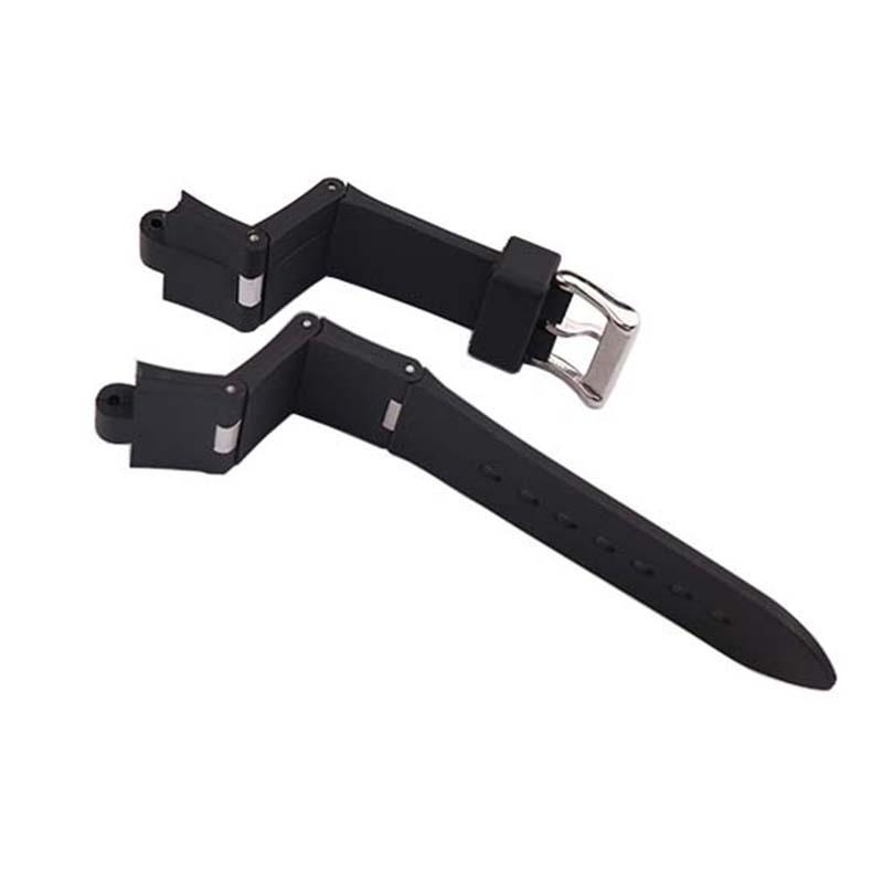 Waterproof Silicone Watch Strap with Buckle for 22-25mm, Unisex Outdoor Sports