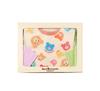 MIKI HOUSE HOT BISCUITS T-Shirt & Bib Gift Set, White, Size Unavailable, for Boys and Girls, 74-9951-144