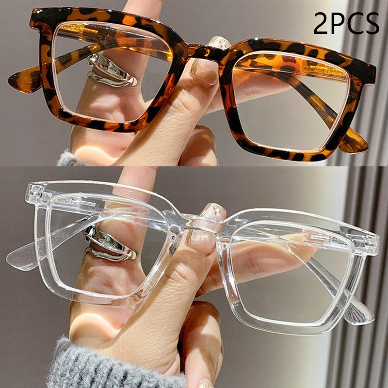 1/2/3PCS Anti-blue Light Reading Glasses Square Frame Women Small Frame Blue Light Blocking Glasses 2209