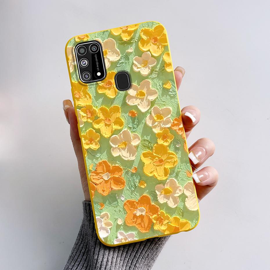 Silicone Case For Samsung M31 M 31 Cover Cute Rabbit Panda Shockproof Phone Case For Samsung Galaxy M31s M31 s M315F M317F Etui