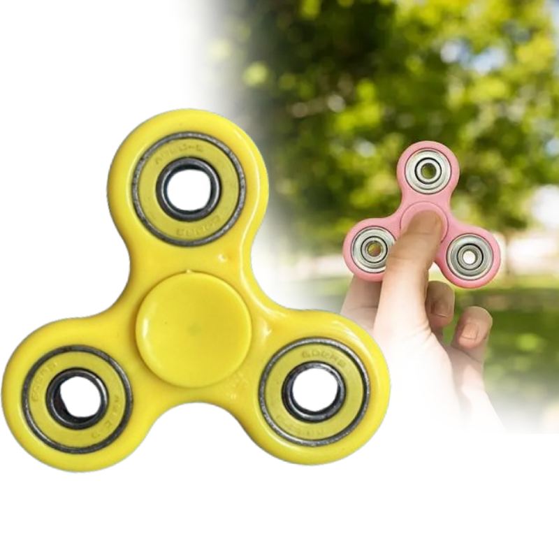 Toys Spinner Fidget Plastic Alloy Material Solid Color Rotate Decompression