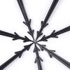 50Pcs Schwarz Kunststoff Garten Stakes Pegs Boden Nagel Feste Heringe Anti Insekten Net