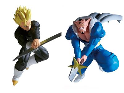 Dragon Ball Super Saiyan Son Gohan a Dabura MATCH MAKERS Sada 2 figurek Son 20 cm, Velikost Gohan Cca. 15 cm, Dabura cca