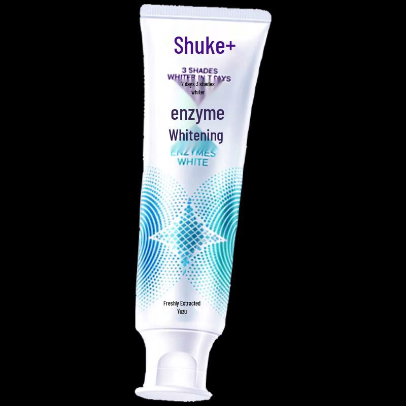 Shuke French Enzyme Whitening & Fresh Breath Fluoride Toothpaste - Lime Scent