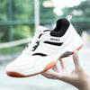 Newest Men'S Leather Shoes Fashion Tennis Table Tennis Shoe Training Badminton Shoe Large Size 38-46 Outdoor Sneakers Running Shoes