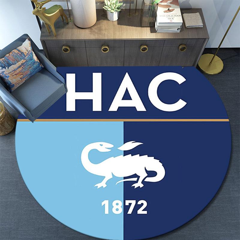 Le Havre AC,Round Area Rug,Carpet Rug for Living Room Bedroom Sofa Playroom Decor,Non-slip Floor Mat