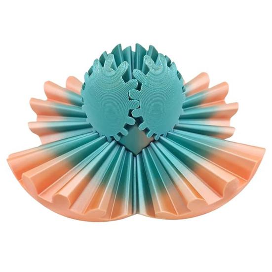 3D-gedrucktes Zahnradball-Spielzeug zur Stress- und Angstlinderung, Spinball-Würfel, tragbarer Zahnradball aus Kunststoff für unterwegs, sensorisches Zappelspielzeug, Geschenk für Kinder und Erwachsene