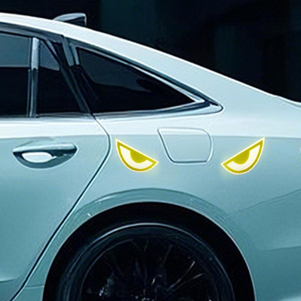 Car Sticker Reflective Decal, Evil Eye Decal Sticker - Reflective Decorative Car Decal Sticker