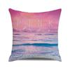 Seascape Theme Decorative Pillow Case Letter Beach Ocean Animals and Plants Home Hotel Living Room Sofa Cushion Cover