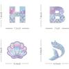Mermaid Birthday Banner - Mermaids Banner, Mermaid Birthday Decorations for Girls, Boys, Kids - Mermaids Party Supplies Decoration for Ocean Theme