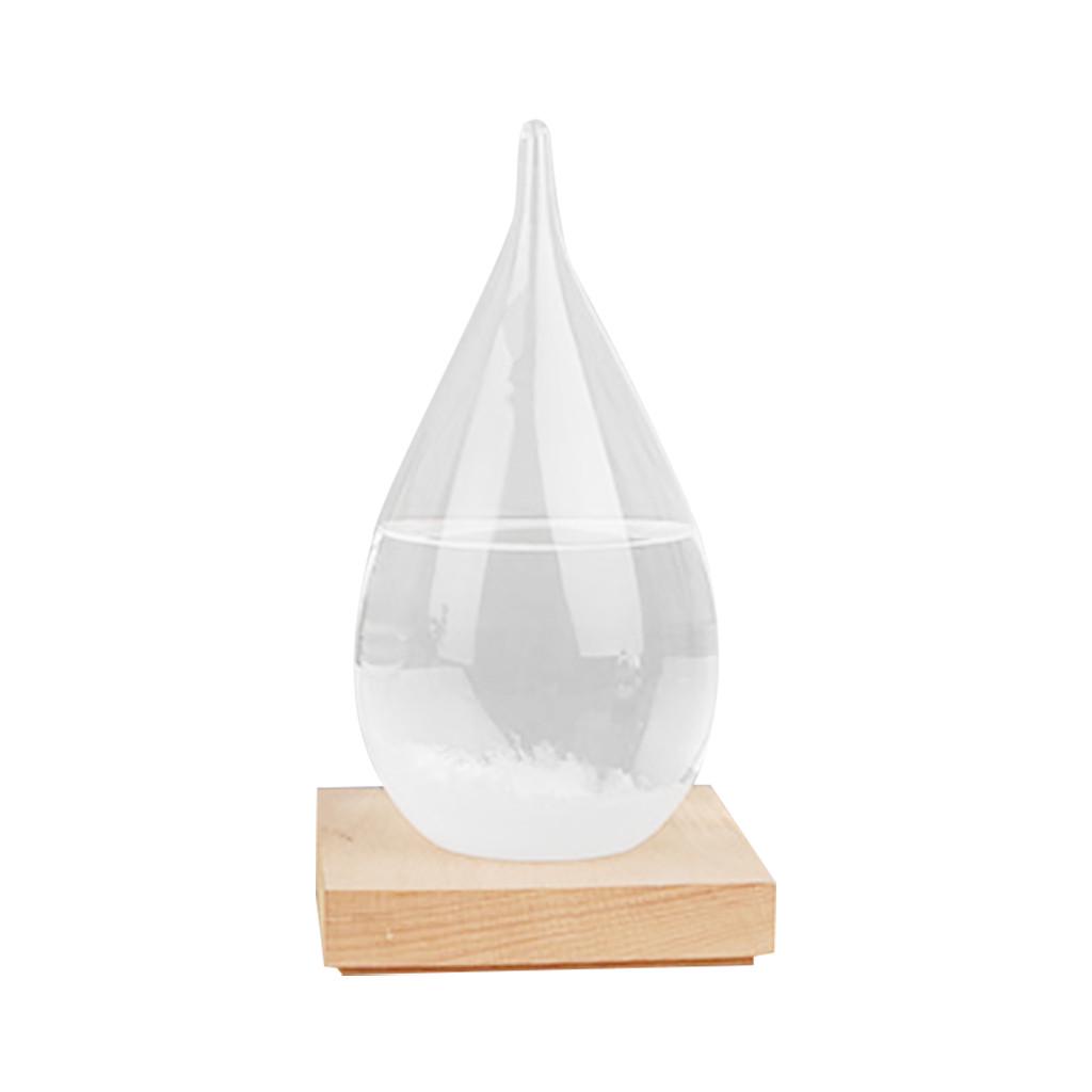 

Weather Crystal Bottle Drop Water Shape Glass Decor home Gift 100ML
