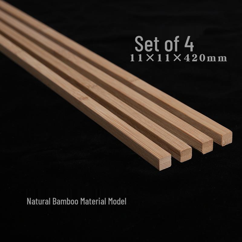 Solid Wood Mahjong Ruler and Card Arranger - Mini Taiwan Mahjong Stick and Nan Bamboo Ruler Set