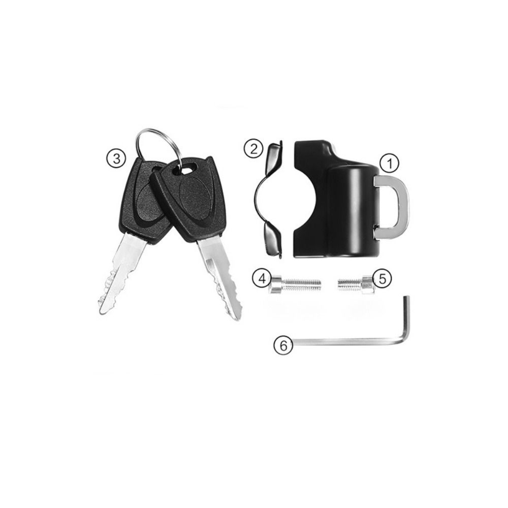

Universal Security Lock Anti-theft Handlebar Lock New Helmet Lock Motorcycle Type B