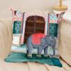 Cheetah Llama Leopard Jungle Cushion Cover Silky Short Plush Invisible Zipper Dustproof Sofa Pillow Case For Home Decor