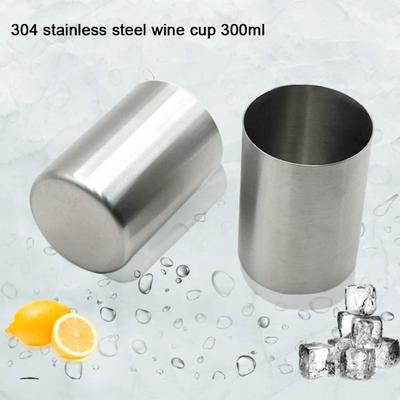 Newest 300ml Cup 304 Stainless Steel Home Travel Shiny Beer Water Juice Milk Tea Mug