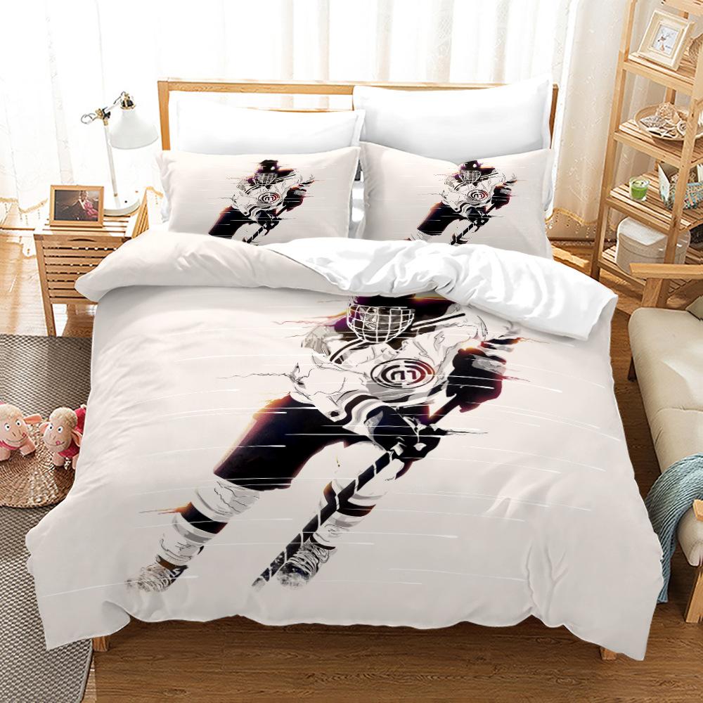 

Комплект постельного белья 3D Ice Sports для кровати King Queen, пододеяльник, наволочки 2/3 шт., мужской, подростковый, спортивный чехол в подарок Baby 100x135cm