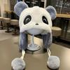 Children's hats winter cute cartoon panda plush hats baby bag head hats boys and girls thickened thermal ear hats