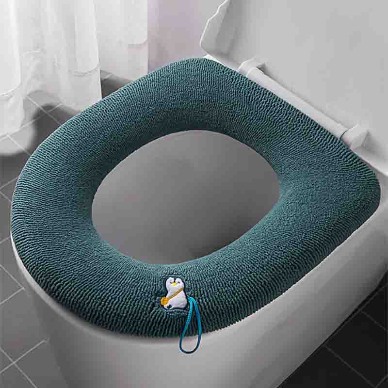 Mata toaletowa Dom Cztery Pory Roku Uniwersalny Pokrowiec na Toaletę Podkładka na Sedes Słodka Zimowa Pogrubiona Poduszka na Siedzenie Poduszka na Pierścień Toaletowy