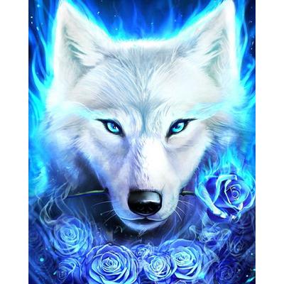 Wolf 5D DIY Home Decoration Painting Full Drill Cross Stitch Crafts Stitch Home Decoration