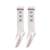Knee High Heart Pattern Grip Breathable Comfortable Soft Pilates Fitness Exercise Studio Home Cotton Flexible Warm Yoga Socks