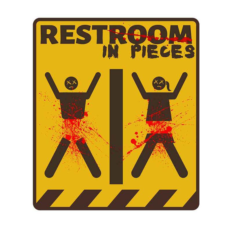 1 ks Halloween Halloweenská Strašidelná Noc Hororová Párty Dekorace Na Zeď Krvavá Nálepka Do Koupelny