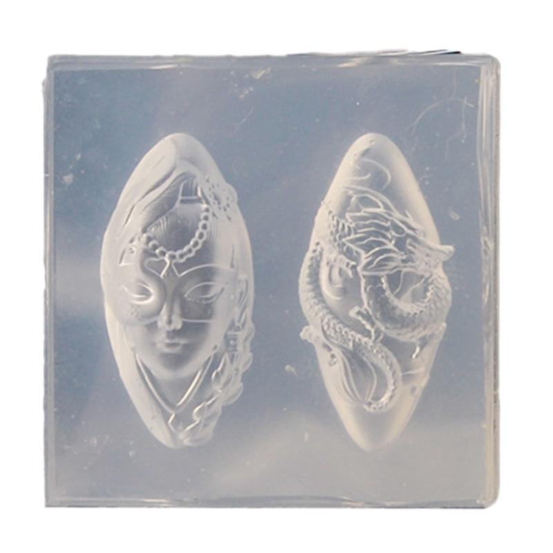 Nail Art Silicone Mold Beautiful 3D Nails Molds Dragon Year Nail Stencils Sculpture Mould Decorations for Manicurists