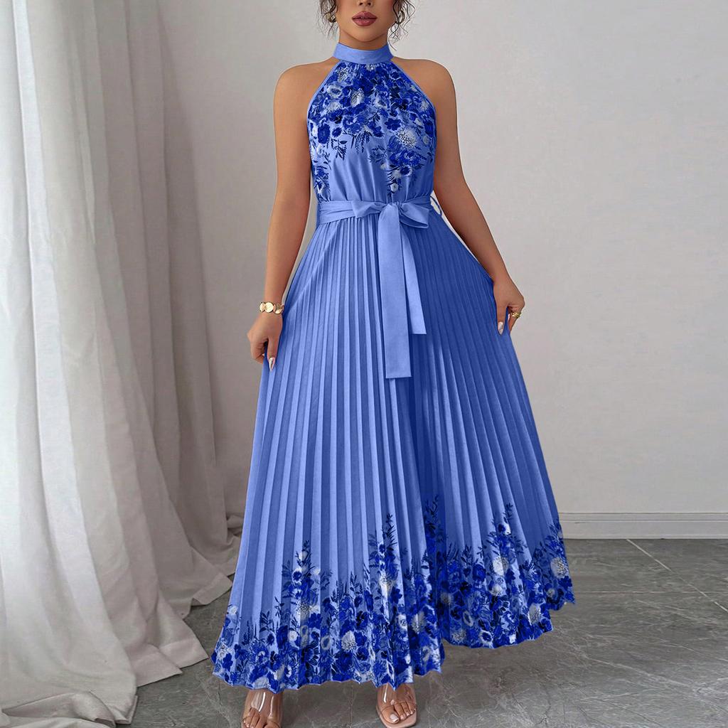 Women's Casual Fashion Sleeveless Retro Retro Dress